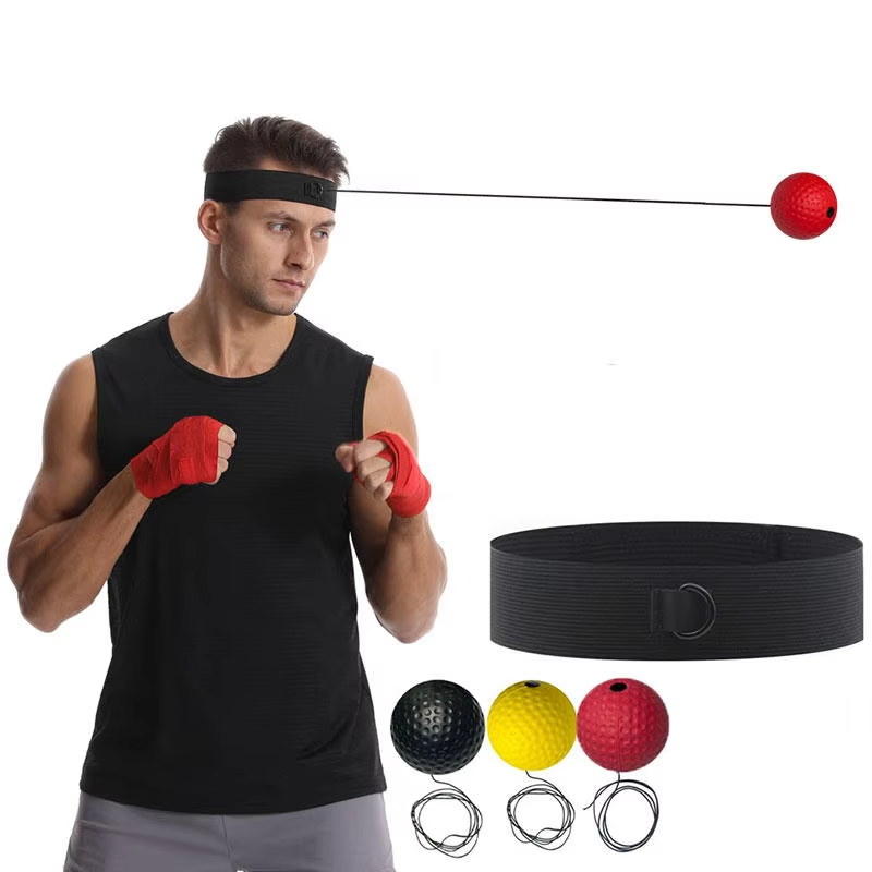 Boxing Bag Stand - Elastic Headband and Black Light Ball