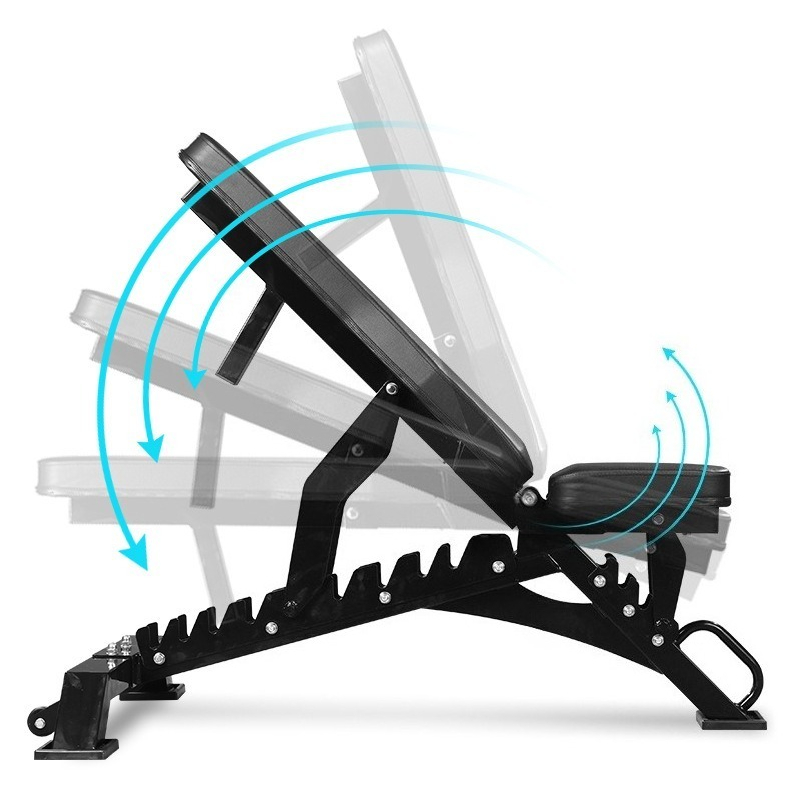 Home Gym Bench - Commercial Metal Adjustable Dumbbell Bench Foldable