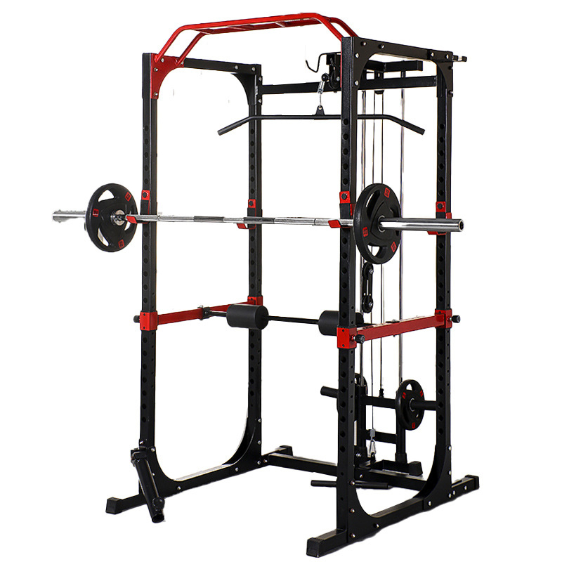 Squat Rack Power - Comercial Power Cage Squat Rack Multi-Grip