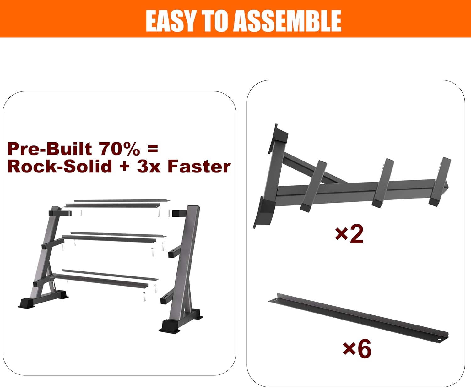 Heavy Duty Three Tier Dumbbell - Home Gym Rack review and price