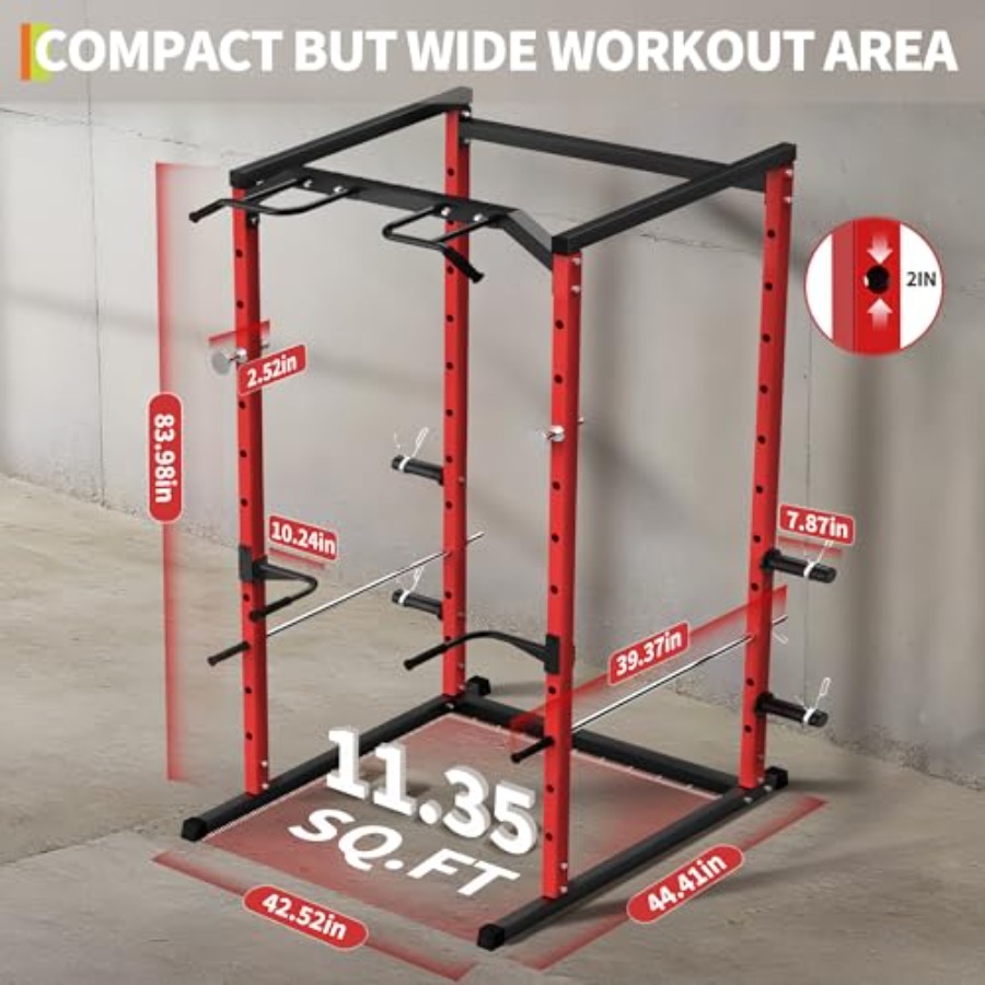 Heavy-Duty Power Cage with Pul - Squat Rack Power review and price