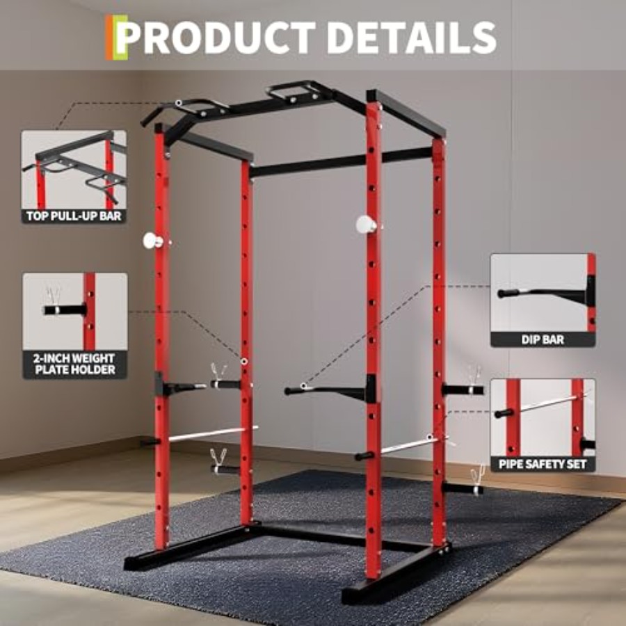 Heavy-Duty Power Cage with Pul - Squat Rack Power review and price