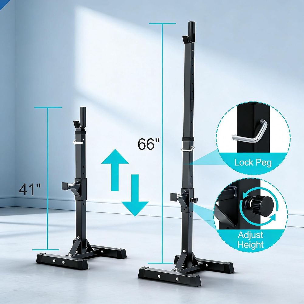 Squat Rack Stand for Adjustabl - Home Gym Rack review and price
