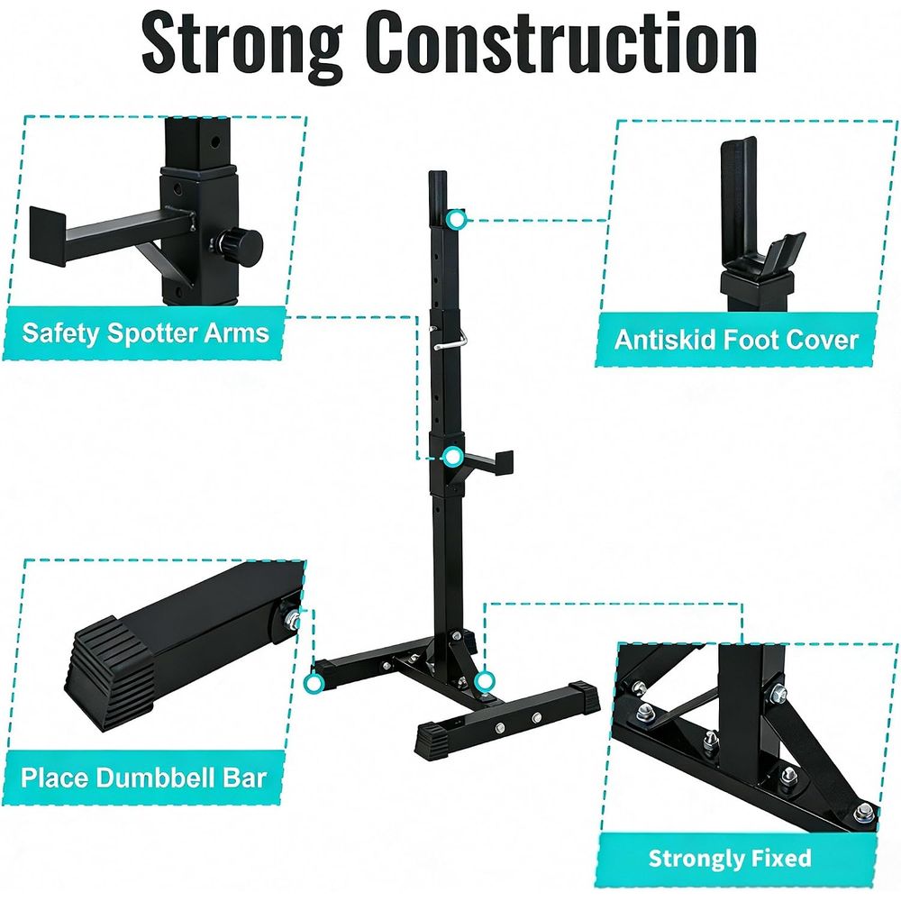 Squat Rack Stand for Adjustabl - Home Gym Rack review and price