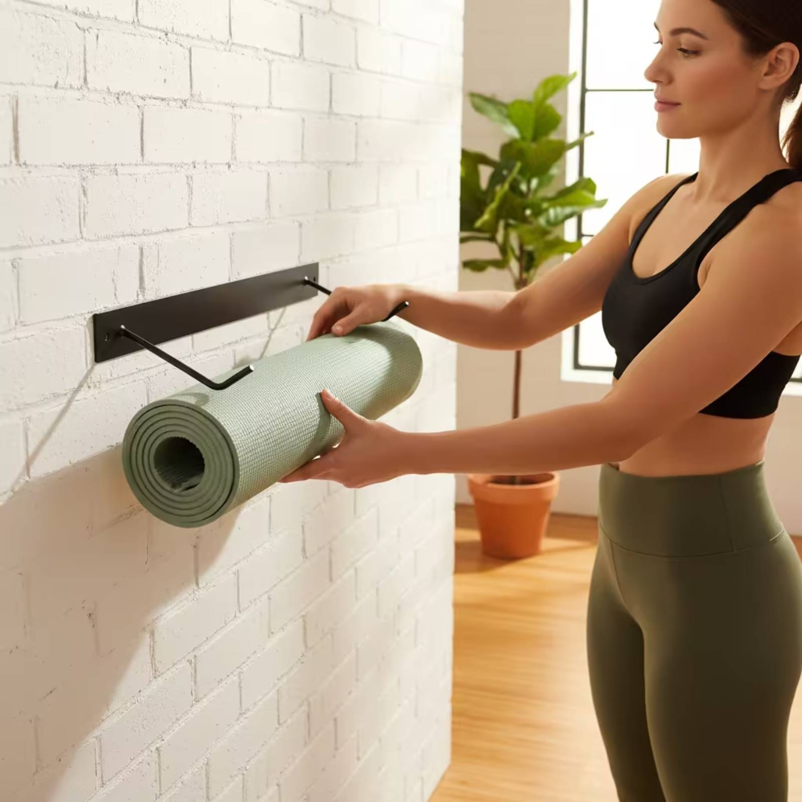 Fitness Mat Storage Rack Sturd - Home Gym Rack review and price