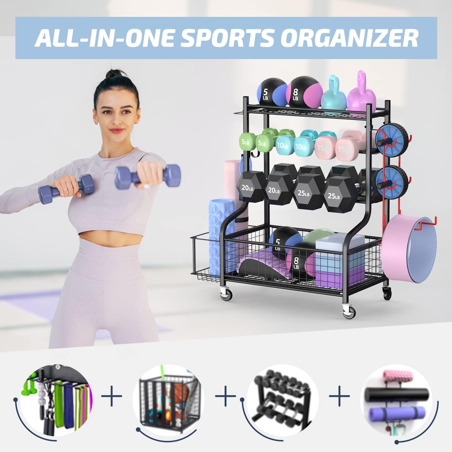 Home Gym Dumbbell Rack with Wh - Home Gym Rack review and price