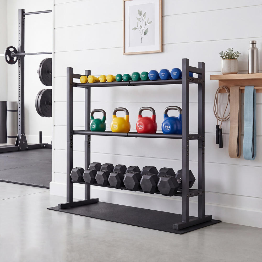 Heavy Duty 3-Tier Dumbbell Rac - Home Gym Rack review and price
