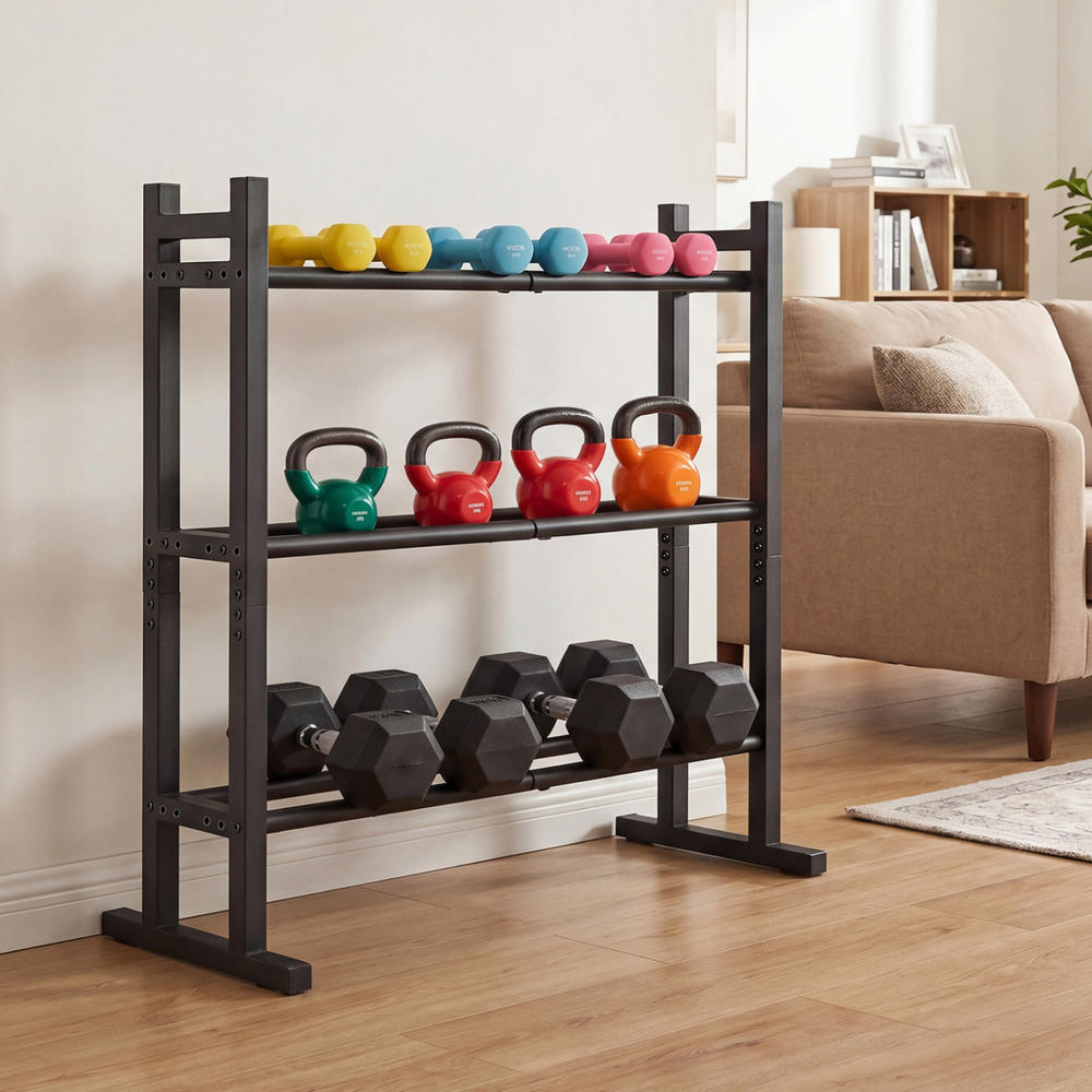 Heavy Duty 3-Tier Dumbbell Rac - Home Gym Rack review and price