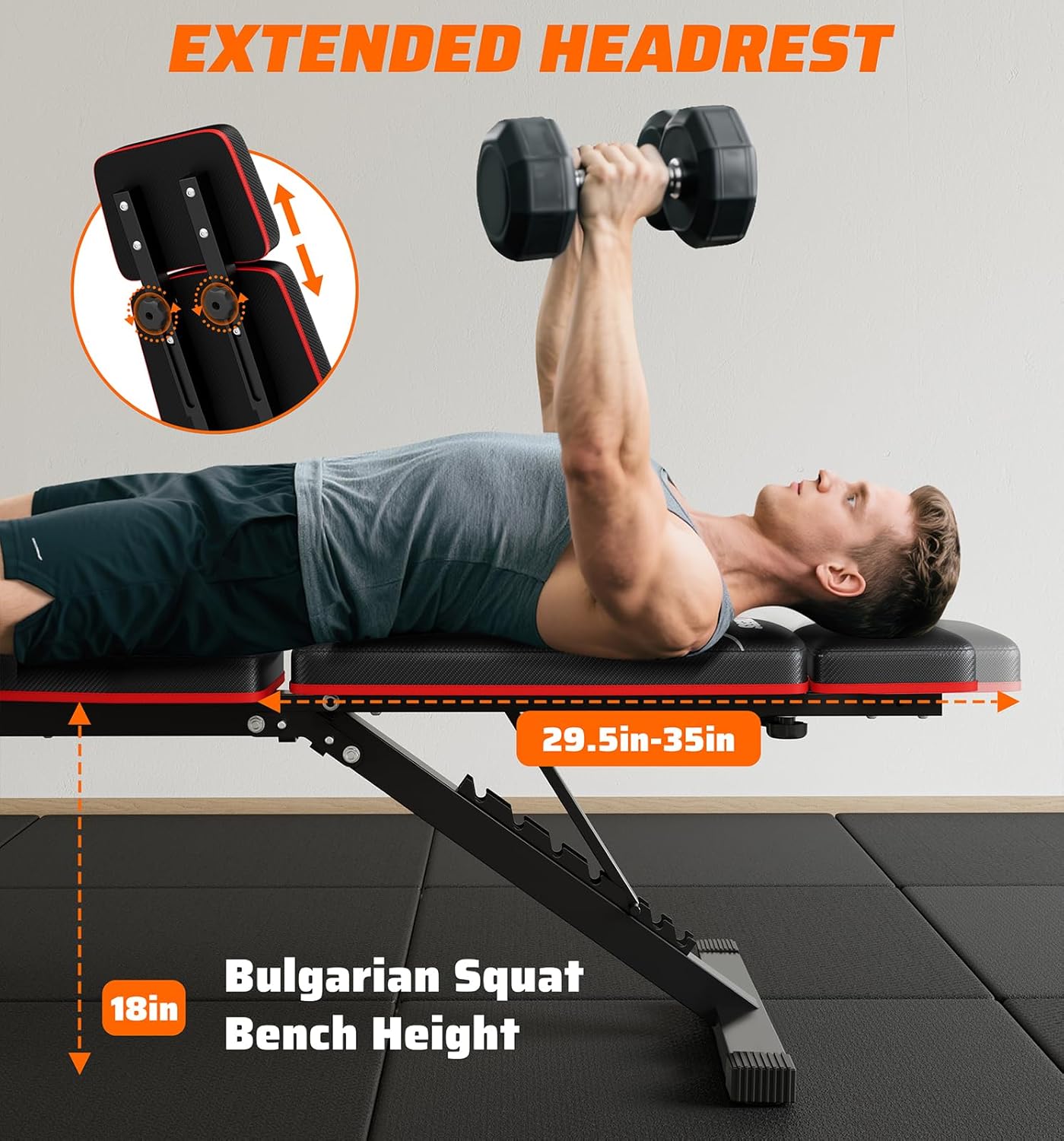 Home Gym Foldable Weight Bench - Home Gym Bench review and price