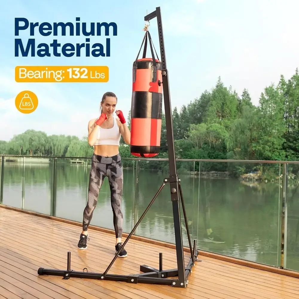 Heavy-Duty Adjustable Boxing B - Boxing Bag Stand review and price