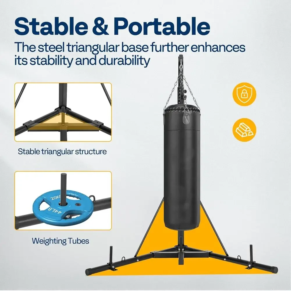 Heavy-Duty Adjustable Boxing B - Boxing Bag Stand review and price